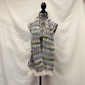 Handmade hand knit scarf